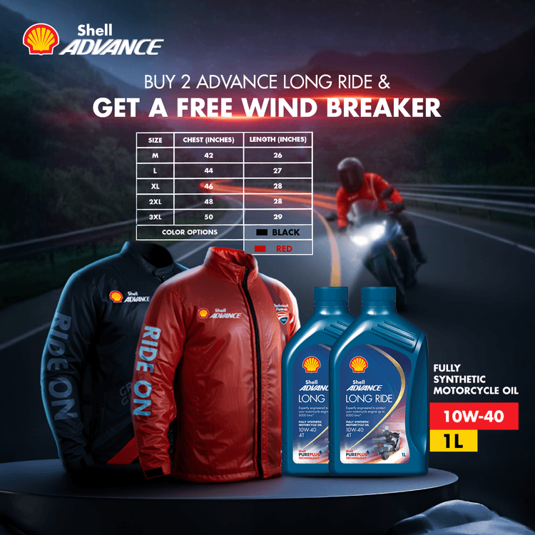 Shell Advance 4T Long Ride 10W40_SN/MA2_ 12x1L