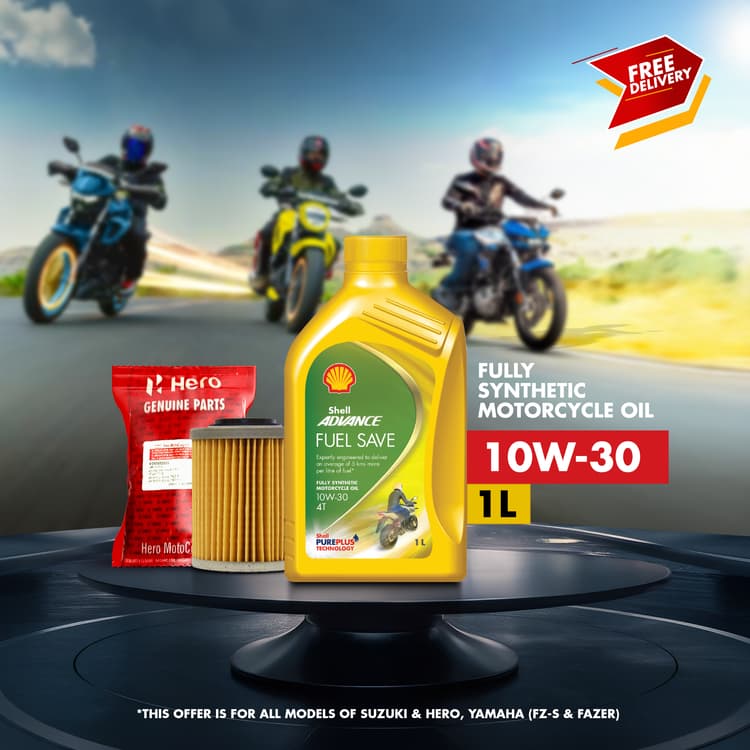 Shell Advance 4T Fuel Save 10W30_SN/MA2_ 12x1L